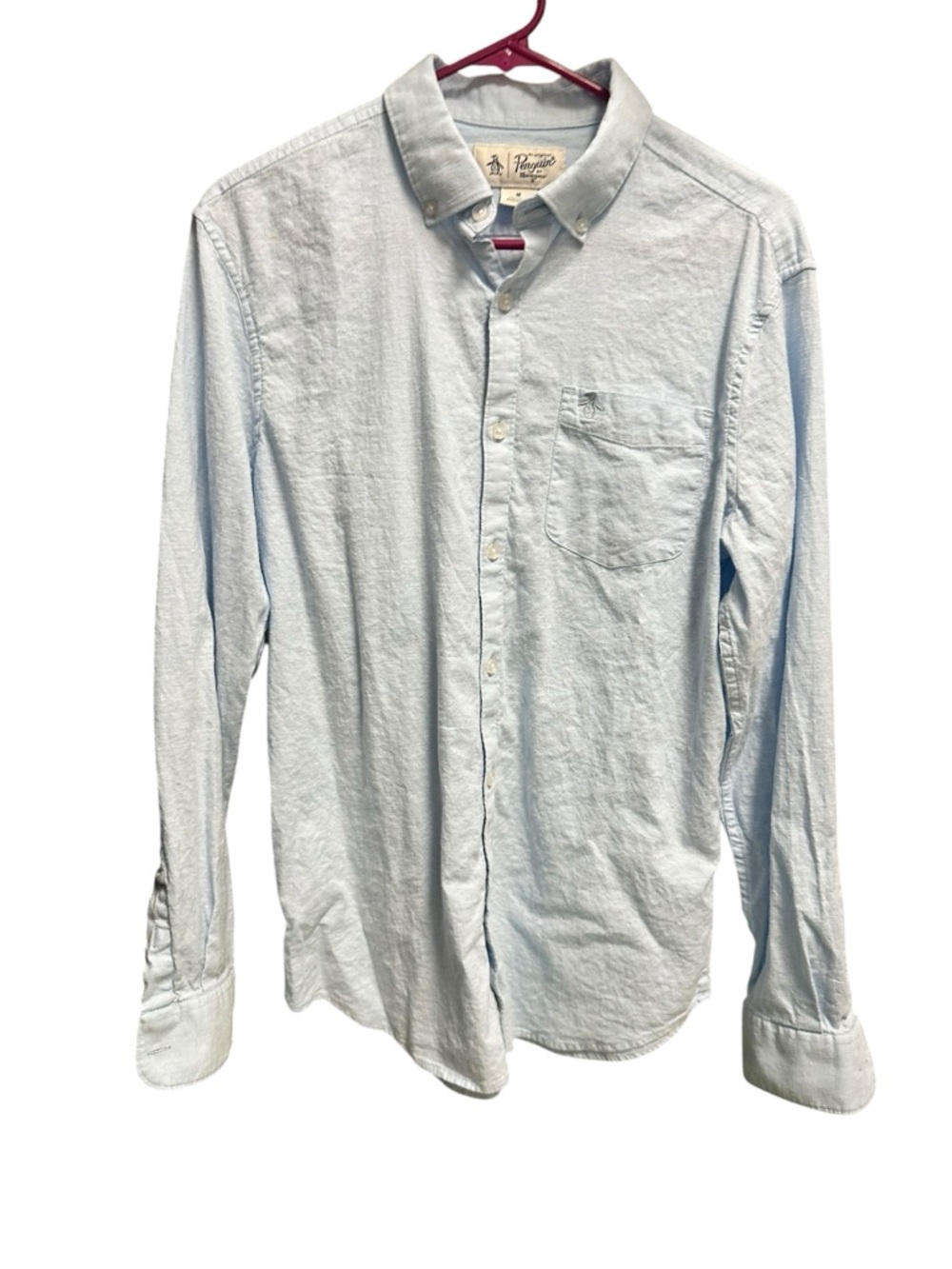 Original Penguin Light Blue Button-Down Oxford Shirt